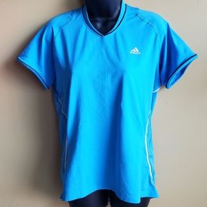 •Adidas• Climate Cool V-neck Dri Fit Top